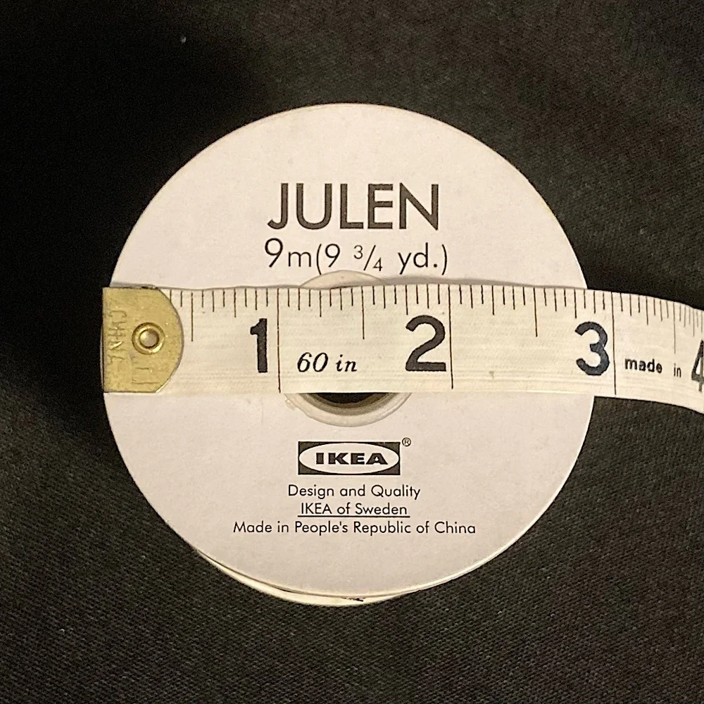 ⭐️ IKEA Julen White And Gold Star Pattern Ribbon 2” x 324”